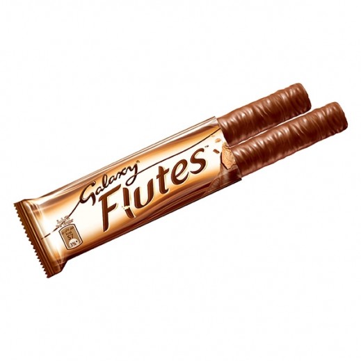 Galaxy Flutes Chocolate Wafer Roll 2 Fingers, 22.5