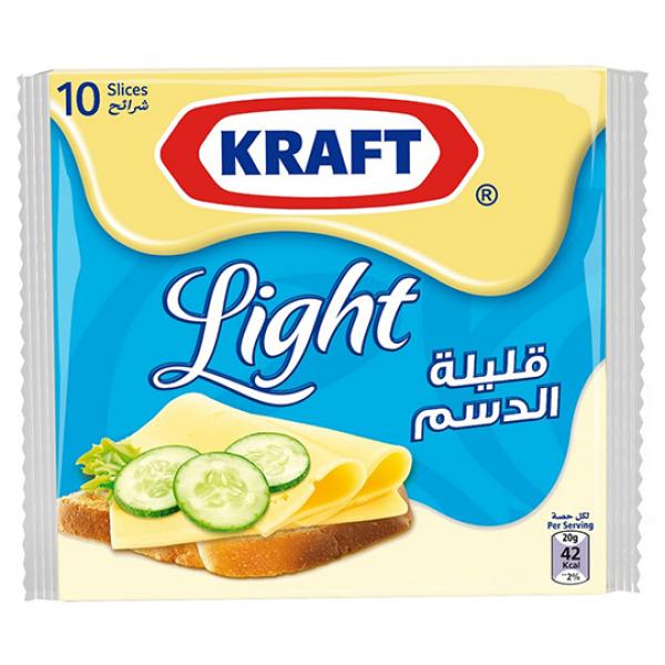 Kraft Light Cheese Slices, 10 Pieces, 200g