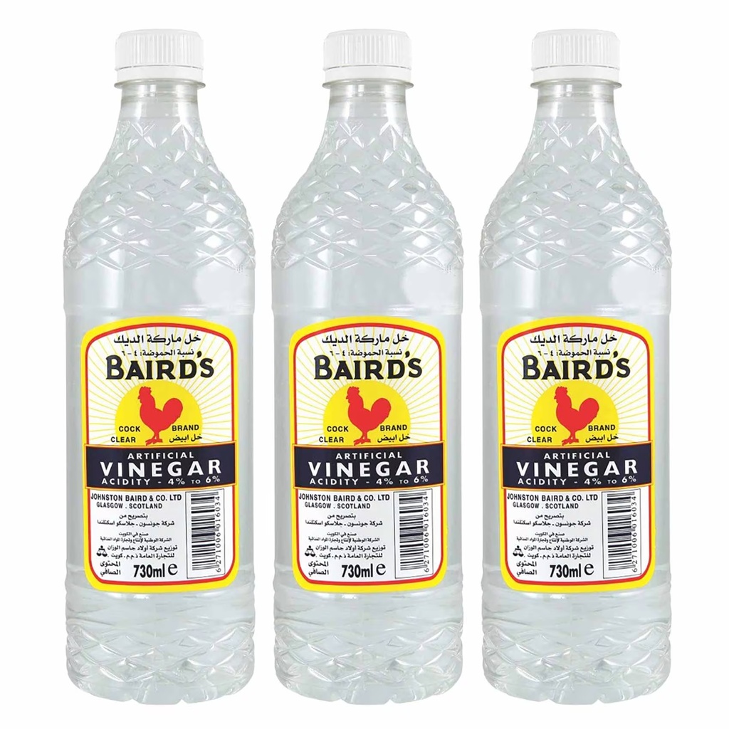 Bairds Clear Vinegar 3Pcs * 730Ml Offer