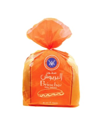 خبز بريوش رول من شركة KFMBC، 370 جم، 6 قطع