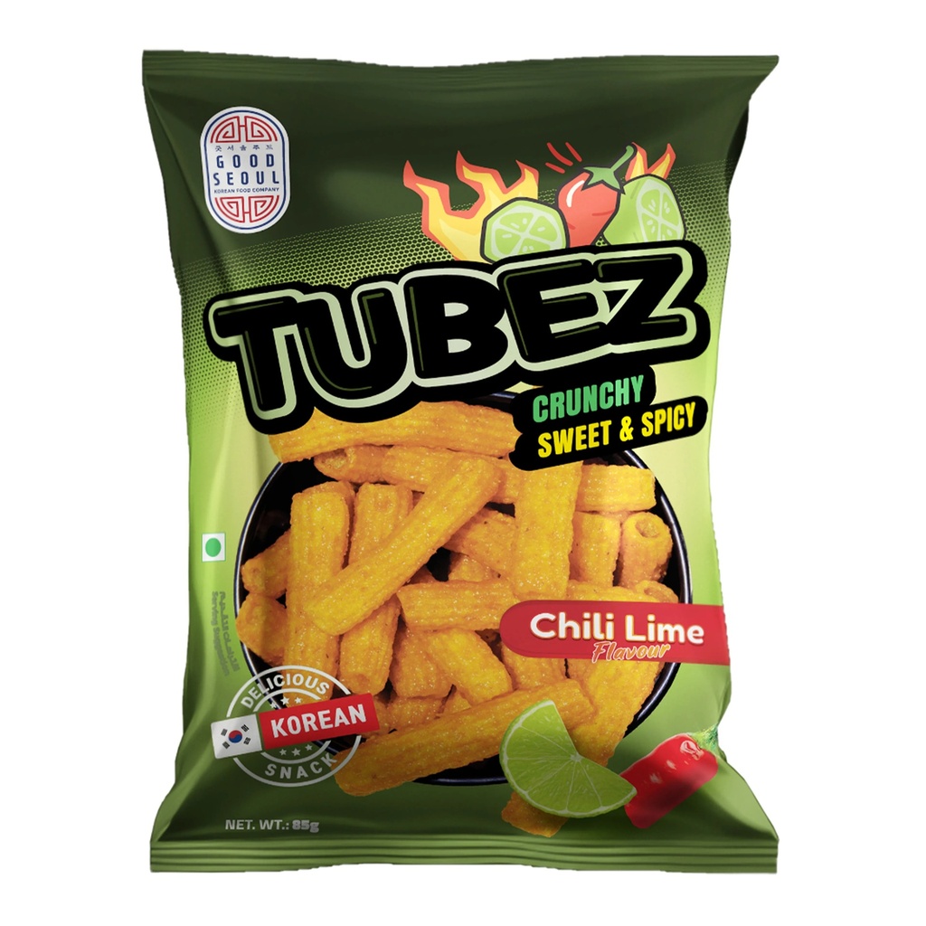 Good Seoul Korean Tubez Snack Chili Lime 85 Gm