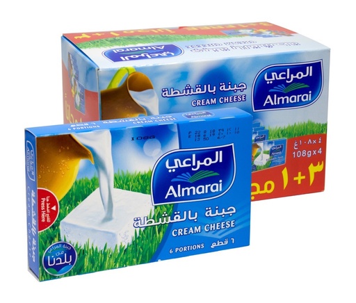 المراعي جبنة بالقشطة (3+1 مجانا) 108 جرام 