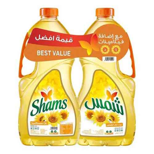 شمس زيت دوار الشمس 1.5 لتر X 2 حبه 