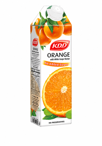 Kdd Orange with White Grape Nectar (No Added Sugar) 1 Ltr 